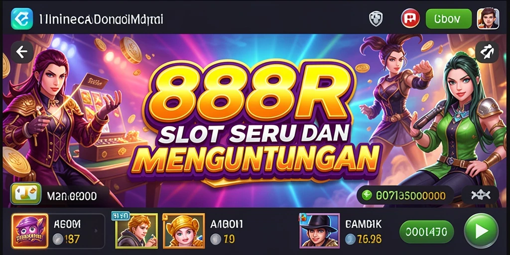 Tampilan gameplay menarik dari 888R yang menghadirkan keseruan Slot.