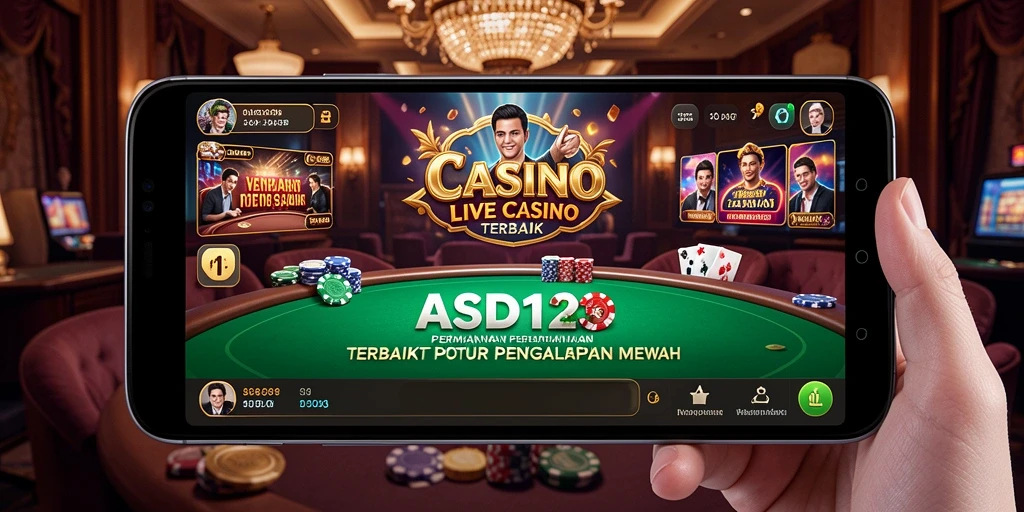 Tampilan menarik dari gameplay Live Casino di ASD123 dengan dealer langsung.