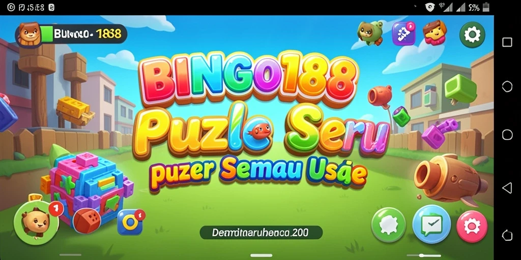 Tampilan gameplay menarik BINGO188 saat menyelesaikan tantangan Puzzle.