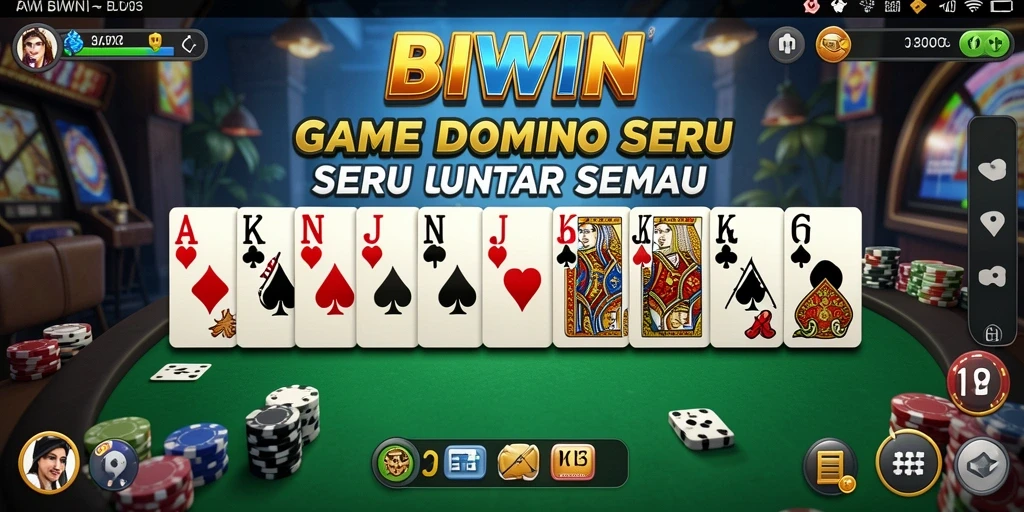 Screenshot gameplay BIWIN yang menampilkan aksi seru permainan Domino.