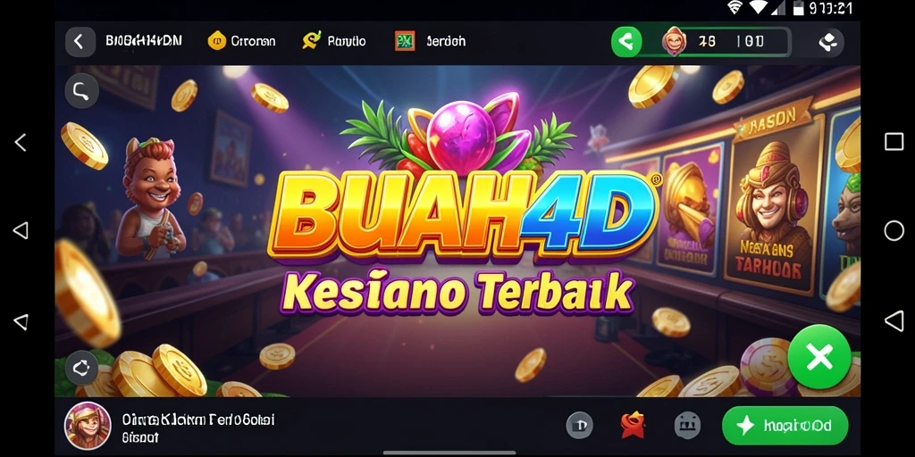 Tampilan antarmuka game Kasino BUAH4D yang menarik dan interaktif.