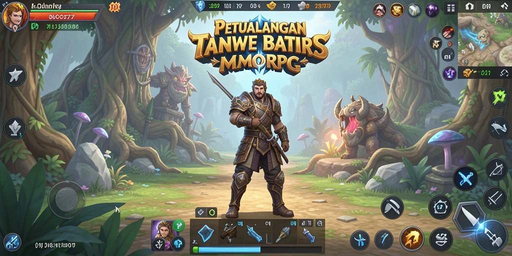 Tampilan gameplay seru dalam dunia petualangan MMORPG C0077.