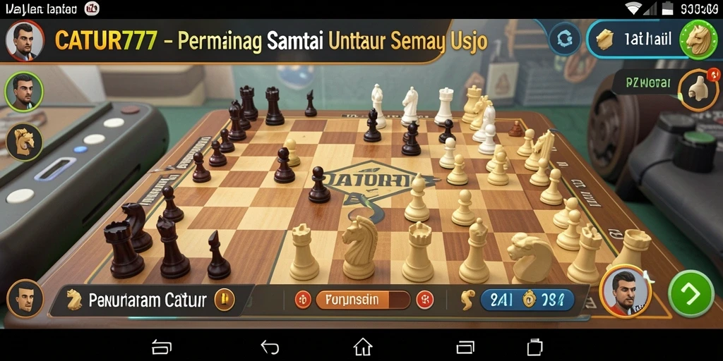 Tampilan gameplay <strong>CATUR777</strong> yang menarik dan imersif.