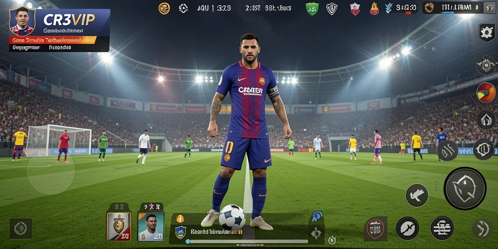 Tampilan gameplay <strong>CR7VIP</strong> yang menakjubkan dan imersif.