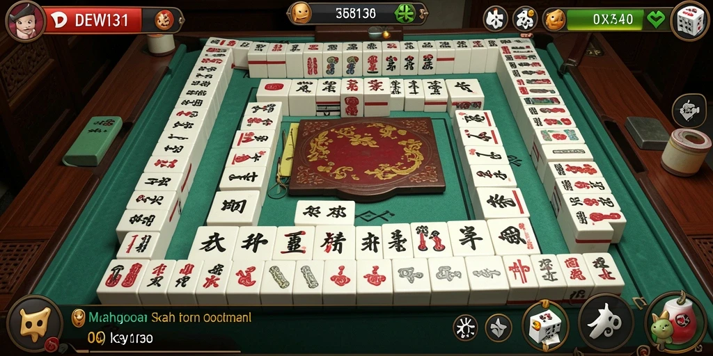 Tampilan gameplay DEWI138 yang menampilkan keseruan bermain Mahjong.
