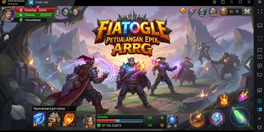 Tampilan gameplay <strong>FIATOGEL</strong> yang penuh aksi dalam petualangan epic.