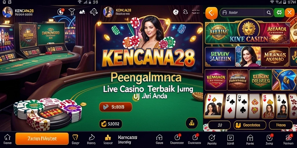 Tampilan langsung permainan kasino dengan dealer profesional yang menarik.