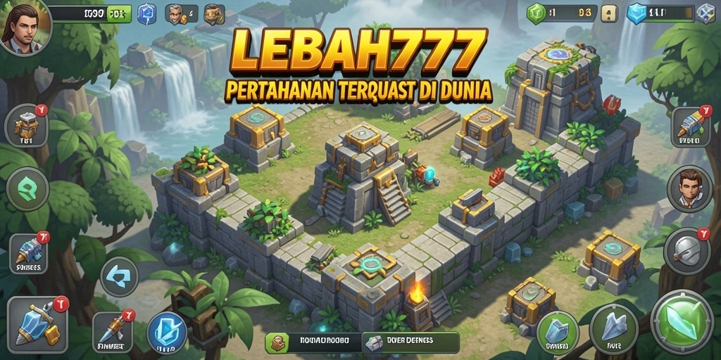 Tangkapan layar gameplay LEBAH777 menampilkan aksi seru Tower Defense.