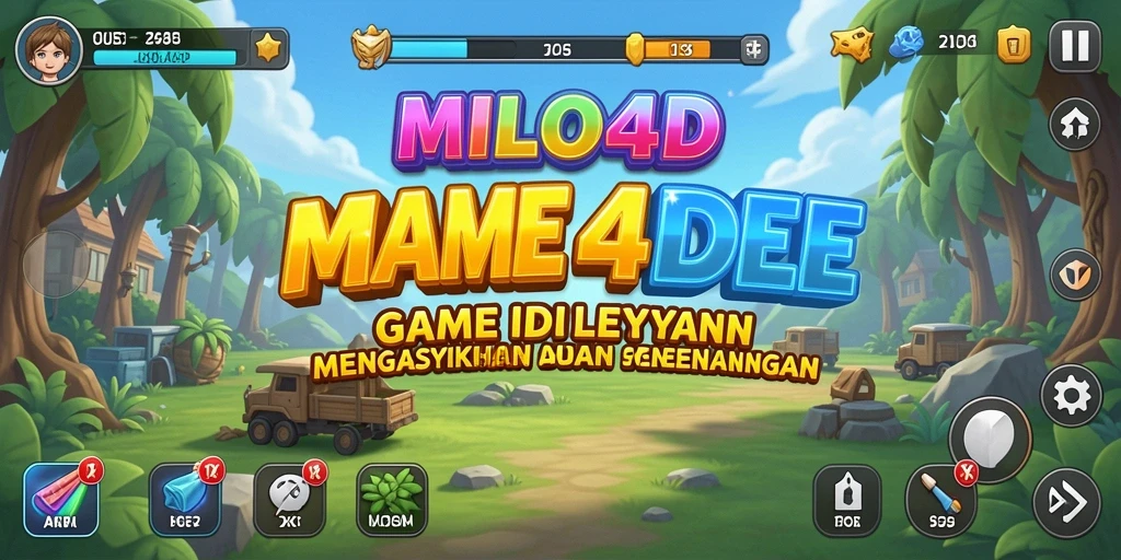 Tampilan gameplay menarik dan interaktif dari MILO4D.