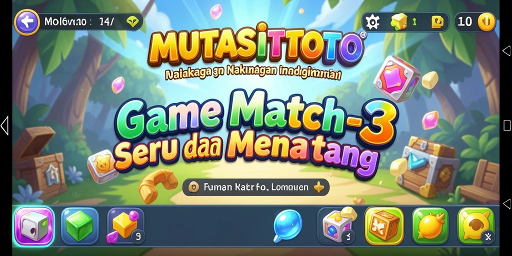 Tampilan gameplay seru dari MUTASITOTO yang penuh warna.