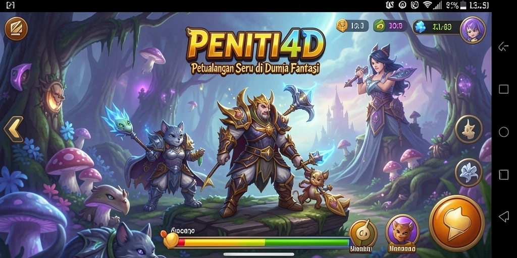 Tampilan gameplay menakjubkan dari PENITI4D yang penuh petualangan.