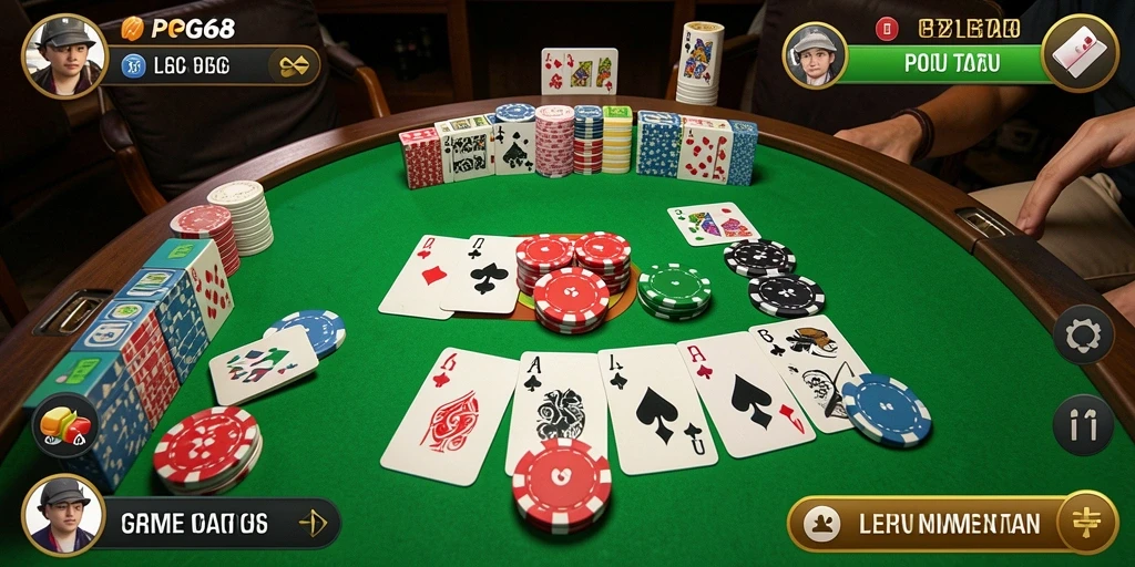 Screenshot gameplay Gaple yang menarik dan interaktif.