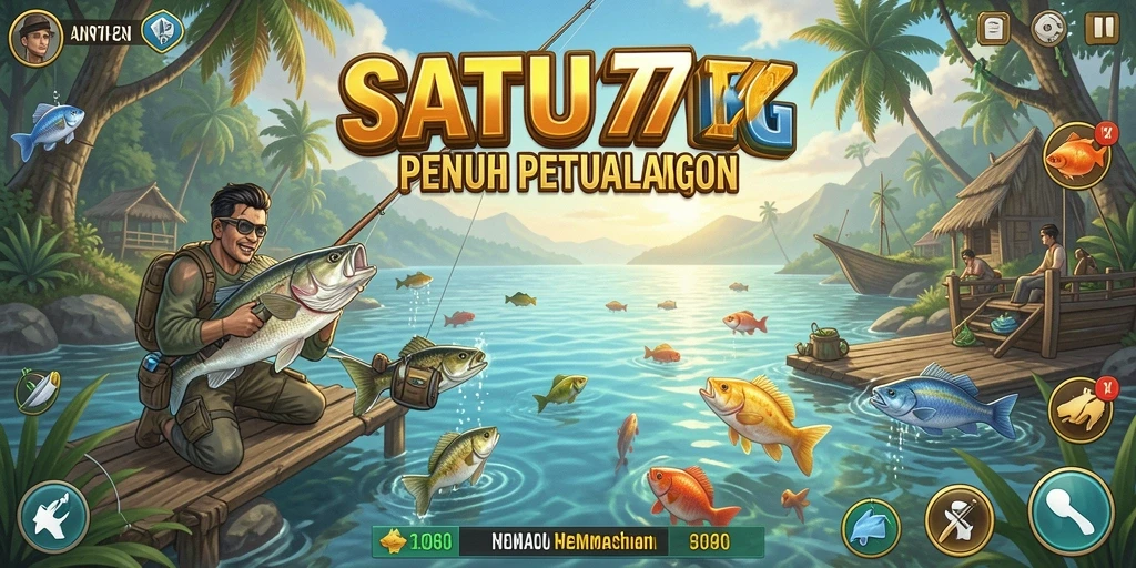Tangkapan ikan yang menunggu di layar SATU77 dengan grafis memukau.