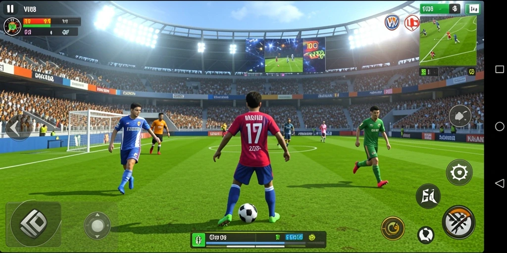 Gameplay menarik VW108 menampilkan momen olahraga yang mendebarkan.