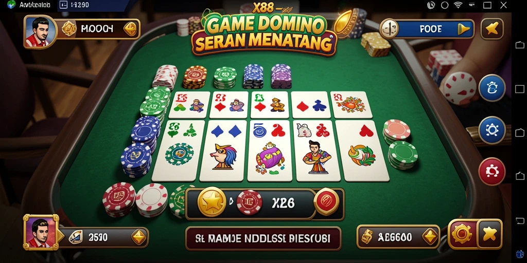Gameplay seru X88 dalam permainan Domino yang menarik.
